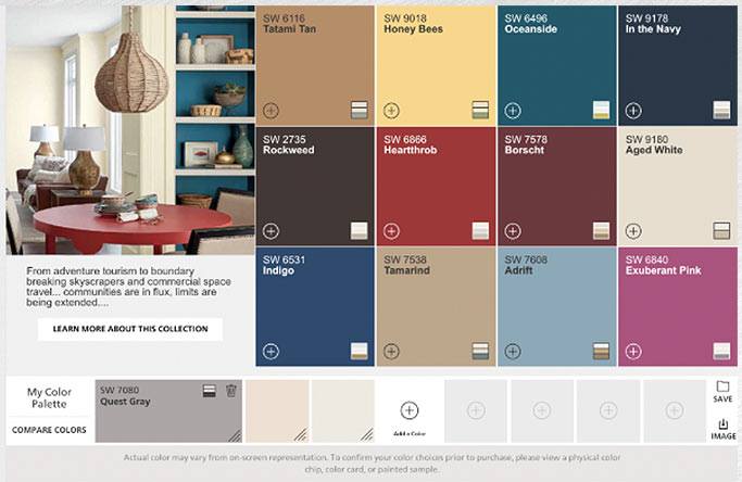 Pick A Color, Any Color with the ColorSnap® Visualizer by Sherwin Williams.